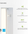 18 Inch Dimmable Under Cabinet Lighting With Swivel Lens 3CCT 2700K to 4000K Plug In Or Hardwired with feature highlights