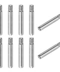 10 Pack M6 By 40mm Slotted Cylindrical Pin Dowel, 304 Stainless Steel External Thread Locating Pin, Heavy Duty Parallel Pins For Metal Machinery And Woodworking Projects, Silver Tone