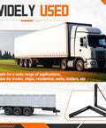 Set Of 2 Heavy Duty Underbody Truck Tool Box Mounting Brackets Kit 17 X 17 Inch Welded Steel Mounting Brackets use illustration