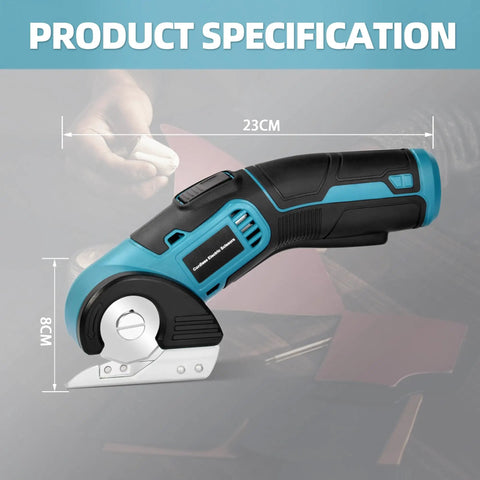 Tyimble Cordless Electric Scissors Heavy Duty Cardboard Cutter With Brushless Motor And Usb C Charging, 23cm size for efficient cutting.