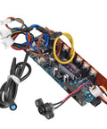 Direct Fit Replacement Controller Board For E45 Scooter With Smartphone App Speed Control Quick Fault Diagnostics Ride Ready DIY Install For Commuters And Scooter Enthusiasts, showing circuit and wires.