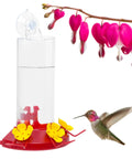 Window Mount Hummingbird Feeder With Perches, 8 Oz Nectar Capacity, Three Feeding Ports, No Fuss Suction Cup Mount For Outdoors