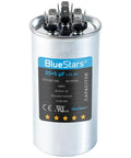 Beefy Dual Run 35/5 MFD AC Capacitor 370-440V for fans and motors, round style with terminals, HVAC replacement part