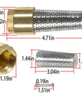 Dimensions of 1 Inch Brass Foot Valve No Lead Heavy Duty Workhorse Backflow Preventer With Female Connection for Pumps