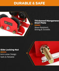 Manual Trolley For I Beams With Wide Flange 1.57 To 4.64 Inches Universal Fit Heavy Duty 0.5 Ton 1102 Lbs Capacity details