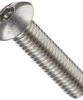 Premium 18-8 Stainless Steel Socket Cap Screws Button Head Pin-in-Head Hex Drive Tamper Proof 2 Inch Long, fully threaded