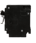 Two 15 Amp Double Pole Quadplex Half Inch Plug In Circuit Breaker, Space Saving Design, UL Listed, Easy Swap For Compatible Load Centers And Meter Combos That Fit Most Panels, black