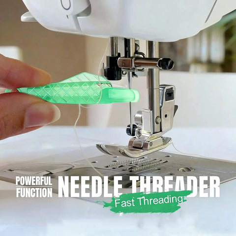 Using Automatic Needle Threader Set 10 Pack For Sewing Machines And Hand Sewing No Fuss Easy Peasy Threading Tool For Seniors