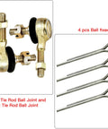10mm Left And Right Go Kart Tie Rods Set For Taotao 125cc And 110cc Dirt Bike Durable Replacement Steering Linkage For Chinese Mini Quads And ATVs Heavy Duty with 4 cotter pins