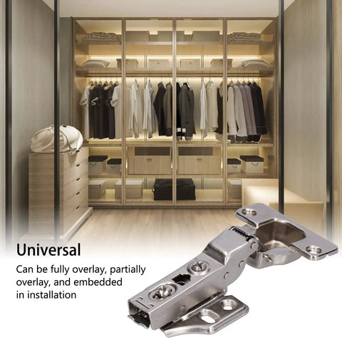 Soft Close Cabinet Hinges Kit With 2 Sets Of Concealed Overlay Hinges For Kitchen Cabinets 103 Degree Silent Spring Easy Clip