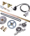 Rear Live Axle Kit With Sprocket And Hub Brake Assembly Chain For Drift Trike Go Kart Hub Replacement Brake Disc Chain Master Cylinder Caliper Pillow Blocks And Mounting Hardware