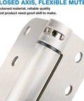 Durable Satin Nickel Self Closing Door Hinges Four Inch By Four Inch Eight Hole Mortise Mount Steel Four Pack For Interior Doors