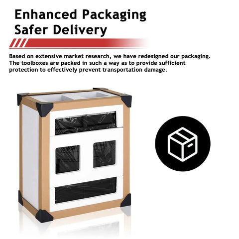 Straight Up Hella Sturdy Five Drawer Rolling Tool Chest In Sleek Black With Detachable Storage Box For Top Notch Garage Organization And Heavy Duty Workshop Cabinet