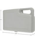 Gray carrying case for Roadside Emergency Car Kit With 30 Piece Road Trip Essentials Tool Set Including Jumper Cables