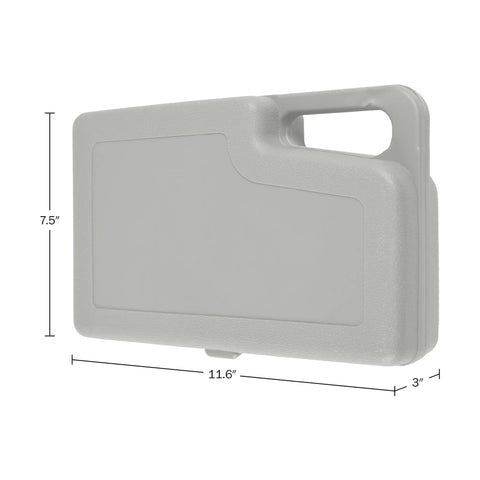 Gray carrying case for Roadside Emergency Car Kit With 30 Piece Road Trip Essentials Tool Set Including Jumper Cables