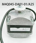 Sturdy Industrial Fan Motor With High Temp Cooling That Handles 105 C Heat, Offers Efficient Dual Power At 70 Or 18 Watts To Keep Machines Running Smooth And Cool During Tough Work Shifts, showing metal housing and wires.