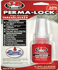J-B Weld Perma Lock red threadlocker for heavy-duty applications, 13ml packaging.