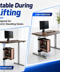 Slick Under Desk PC Mount Features A No Drill Hassle Setup For Standing Desks And Adjustable Workstations While Providing Dang Secure Grip For Your Computer CPU To Keep Your Home Office Clean.