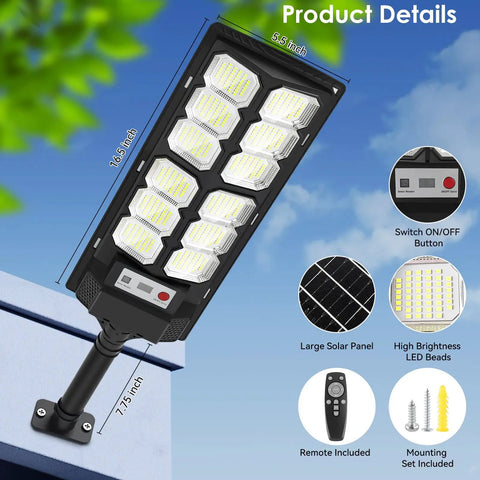 4 Pack Heavy Duty Solar Flood Lights With Motion Sensor Delivering Hella Bright 13000LM Illumination For Instant Yard Driveway Or Parking Lot Security With Rock Solid Weather Proof Performance And Zero Wiring Hassle