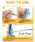 Step-by-step guide using 70 Piece Hose Clamp Kit With 304 Stainless Steel Adjustable Worm Gear Clamps From Quarter Inch