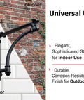 Heavy Duty Cast Iron Shelf Brackets 2 Pack Black 9.6 by 1.7 by 9.6 Inch Industrial Style Mounting Brackets Installed on Brick and Tile Wall