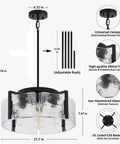 Get The Low On This Badass Matte Black 4 Light Adjustable Chandelier With Metal Frame To Drop Some Serious Glow Over Dining Tables Kitchen Islands Bedrooms Or Bathrooms Today. Dimensions shown with adjustable rods.