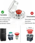 22mm Push Button Switch With Clear Protective Cover IP66 Waterproof next to incompatible 40mm switch diagram