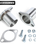 Heavy Duty 304 Stainless Steel Exhaust Flange Repair Pipe Kit For Cars And Trucks With 2 5 Inch Outside Diameter With bolts and gasket