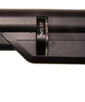 Close-up of the .22 CAL marking on Zelos 22 Caliber PCP Pellet Gun Air Rifle With 20 Round Rotary Magazine Side Lever Cocking