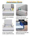 All Weather Heavy Duty Aluminum Roof Hatch Cover Attic Access Lid For Outdoor Roofs And Skylights Rust Resistant Leakproof Seal Emergency Access Yard Ready And School Factory Home Use 65x45cm installation steps