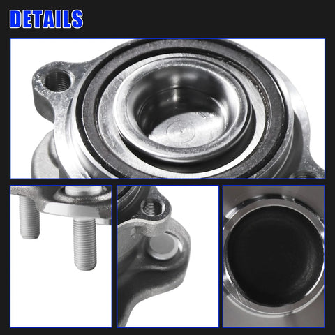Rear Wheel Hub Bearing Assembly 512388 2 Pack Fits Nissan Altima 2007 2018 Maxima 2009 2019 Murano 2015 2016 Pathfinder 2013 2019 Infiniti JX35 2013 QX60 2014 2019 5 Lug ABS Rear FWD close-up view