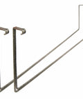 Add-On Storage Rack Accessory For HyLoft 625 And 651 Systems, Hammertone Steel, 2-Pack, showing rack design and material