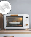 4 Pack Kidproof Cabinet Locks For Oven And Refrigerator Durable Multi-Functional Door Locks For Home And Daycare installed on oven