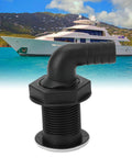 Nylon Through Hull Fittings For Boats Three Quarters Inch Twenty Millimeter Drain Plug Twist Adjustable Marine Grade Connector next to yacht