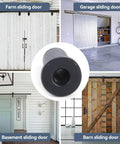 Built Tough Bottom Spacers For Sliding Barn Doors, Matte Black Wall Spacers With Door Shaft Pins, Pack Of 2 in various installations