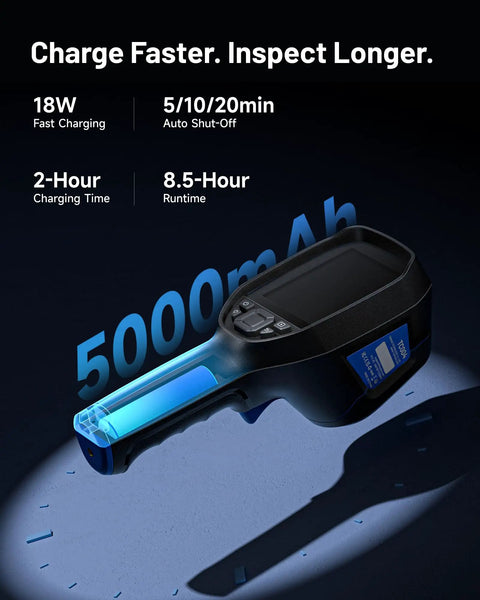 Thermal Imaging Handheld Camera For Pros With 256 By 192 Infrared Resolution Big Three Point Five Inch Display All Day Battery