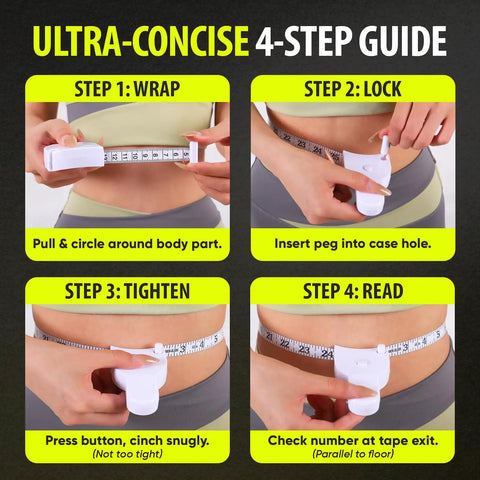 Slim Accurate Retractable Body Measuring Tape 2 Pack With Inch And Centimeter Dual Scale Portable Durable One Click Readings guide