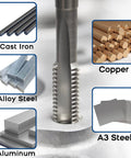 Pro Grade Right Hand Tap One And Five Sixteenths Inch 12 Threads Per Inch UN Machine Tap in HSS cutting various metals