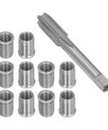 Heavy Duty Thread Repair Tool Kit With M10x1.25 Bolt And M12x1.25 Tap Stainless Steel Reamer Cylinder For Gasoline Engine Generator Fixin' Stripped Threads Fast, steel inserts and tap