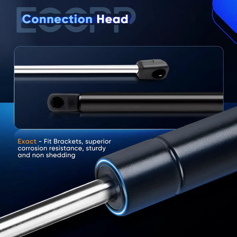 Close-up of Beefed-Up Front Hood Lift Support Struts Gas Springs connection head for Hyundai Sonata 2011-2014