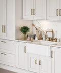 10 Pack 5 Inch Solid Cabinet Handles Champagne Bronze Cabinet Pulls For Kitchen Drawers Sleek Square Bar Zinc Alloy Hardware