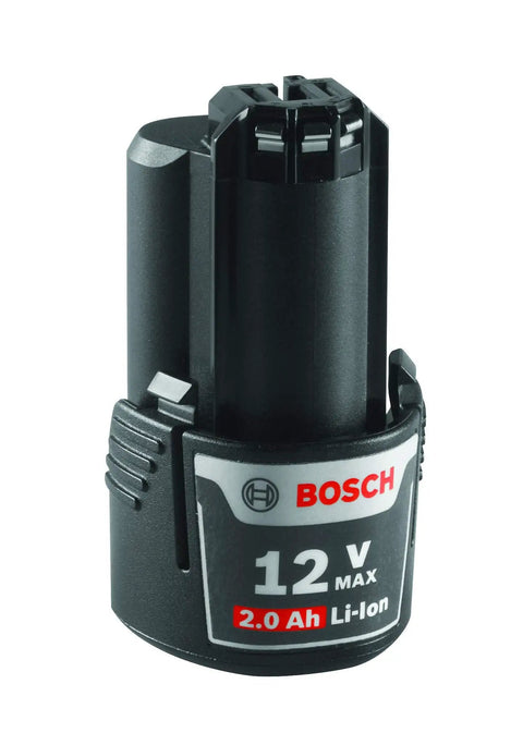 12 Volt Max Lithium Ion 2.0Ah High Capacity Battery For Power Tools With BeefedUp Runtime And Cold Weather Performance Down To Minus Four Degrees For Tough Jobs And Everyday DIY Projects, close-up view showing design and branding