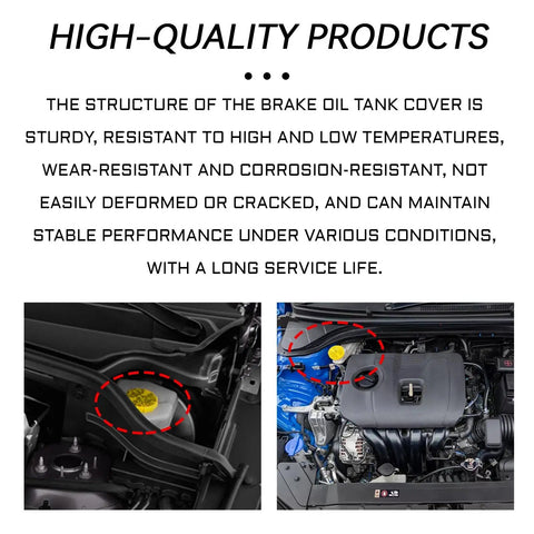 Image of Yellow ABS Brake Fluid Reservoir Cap For Jeep Wrangler 2018, Cherokee 2014-2020, Compass 2017-2020