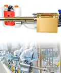 Disinfection Fogger And Atomizer Machine With Dual Pipe Water Cooling used in outdoor sanitation by workers in protective suits