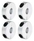 Double Split Aluminum Shaft Collar 8mm Or Five Sixteenth Inch Bore Clamping Collar With Set Screw 4 Pack