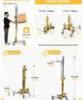 Heavy Duty 60 Or 80 Kg Lifting Jack For Warehousing And Material Handling Offers smooth control while lifting a box to 80 kg capacity.