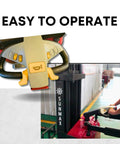 Easy to operate controls for Industrial Grade Electric Straddle Stacker Rated For 3300 Lb Capacity With 157 Inch Lift.