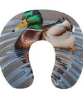 Mallard Duck Travel Neck Pillow Ergonomic U Shape Memory Foam Pillow For Airplanes Trains Cars And Office Naps with duck design