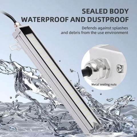 Heavy Duty LED Work Light For CNC Machines And Workshops, Explosion-Proof Garage Lighting, Three-Row LED Tube, IP66 waterproof