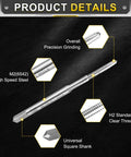 Pro Grade Heavy Duty M2.2 X 0.45 Metric Thread Taper Tap Built Like A Tank For No Hassle Hand Threading Jobs High Speed Steel detailed view.